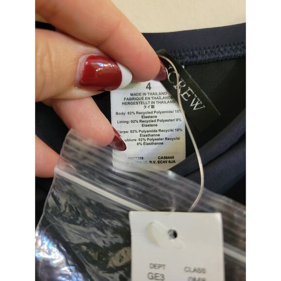 NWT J. Crew Ruched Bandeau One-Piece 4 - Picture 7 of 9